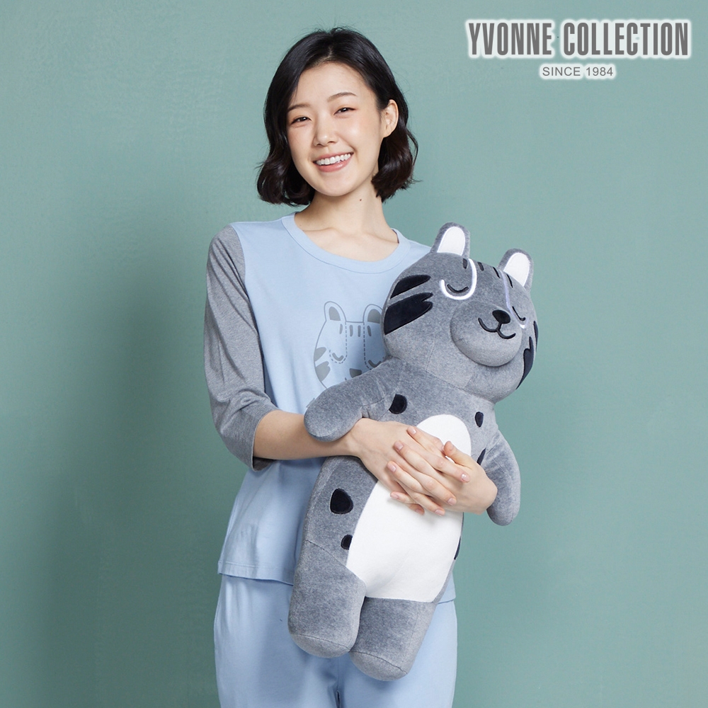 YVONNE COLLECTION 石虎長型抱枕-岩石灰