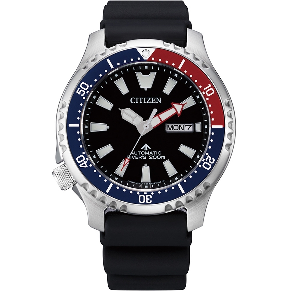 CITIZEN 星辰錶 鋼鐵河豚 可樂圈 潛水錶(NY0110-13E)44mm