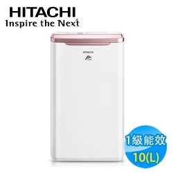 HITACHI日立 10L 1級LED面板清淨除濕機 RD-20FR 玫瑰金