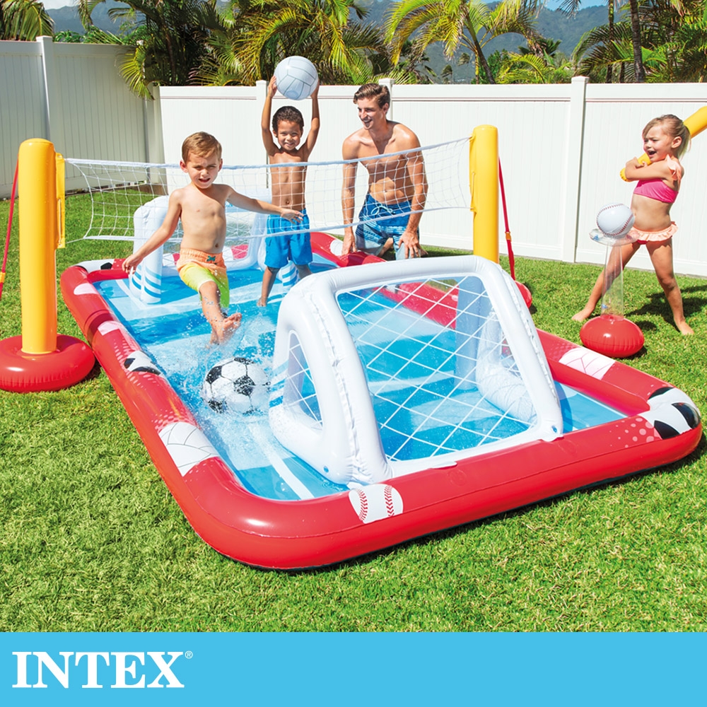 【INTEX】運動樂園大型戲水池325x267x102cm(470L)適用3歲+(57147NP)