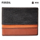 FOSSIL EASTON 真皮RFID防盜證件格零錢皮夾-黑色 SML1435016 product thumbnail 1