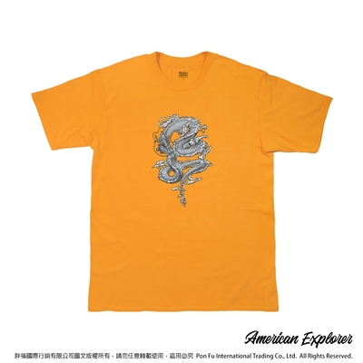 American Explorer 美國探險家 印花T恤(客製商品無法退換) 圓領 美國棉 圖案 T-Shirt 獨家設計款 棉質 短袖 (祥龍)