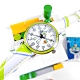 Disney 迪士尼 玩具總動員 巴斯光年 日本機芯 兒童卡通 皮革手錶-白x綠/32mm product thumbnail 1