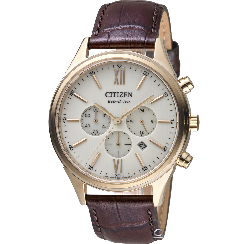 CITIZEN 星辰 雅痞光動能計時腕錶(CA4413-19A)42mm