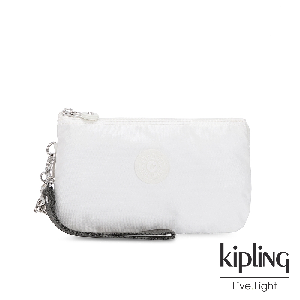 Kipling 時尚極簡白多層配件包-CREATIVITY XL