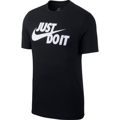 NIKE 耐吉 上衣 短袖上衣 運動 男款 黑 AR5007-011  AS M NSW TEE JUST DO IT SWOOSH