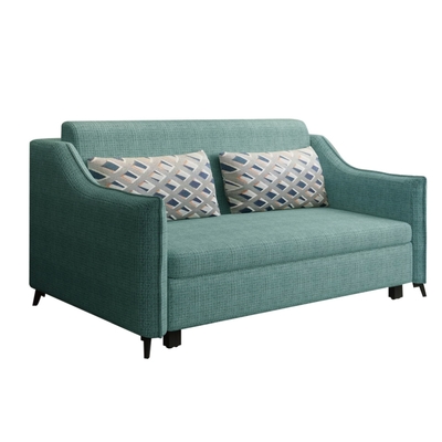 【文創集】杜比恩 拉合式可拆洗棉麻布沙發椅/沙發床-135x94x80cm免組