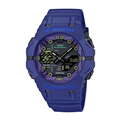 CASIO卡西歐 G-SHOCK 藍牙 科幻時尚 科技藍 碳纖維核心防護 GA-B001CBR-2A_46mm