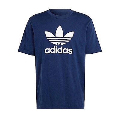 Adidas Trefoil T-Shirt [IR8011] 男 短袖 上衣 T恤 運動 經典 三葉草 基本款 深藍