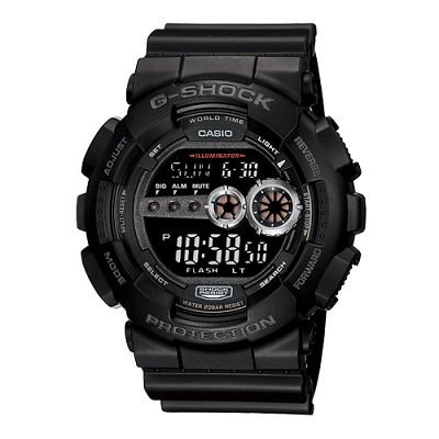 g-shock 超個性強悍高亮眼休閒錶(gd-100-1b)-黑/51.2mm