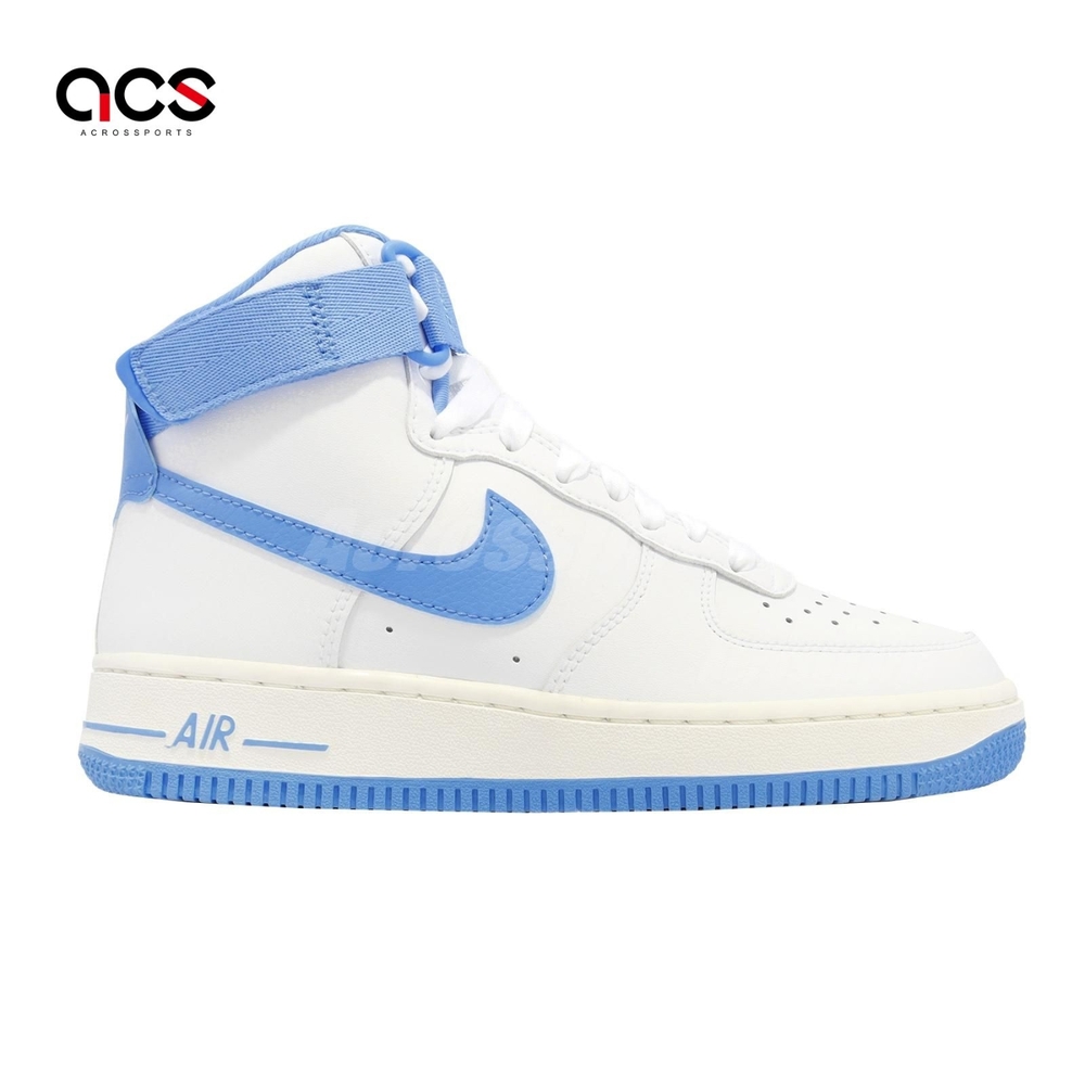 Nike 休閒鞋Wmns Air Force 1 High OG QS 女鞋男鞋白大學藍奶油AF1