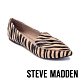 STEVE MADDEN-FEATHER-L 摩登動物紋尖頭平底鞋-橘黑 product thumbnail 1