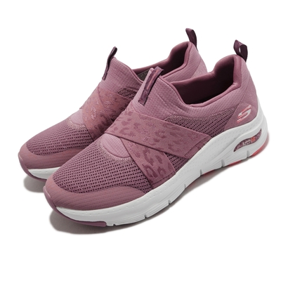 Skechers 休閒鞋 Arch Fit-Modern Rhythm 女鞋 支撐 專利鞋墊 足弓支撐 郊遊健走 粉 白 149717DKRS