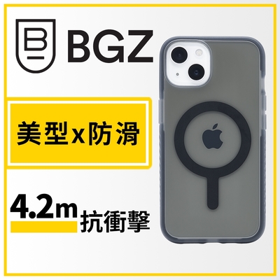 美國 BGZ/BodyGuardz iPhone 14 Ace Pro 頂級王牌耐衝擊軍規防摔殼MagSafe版 - 透黑