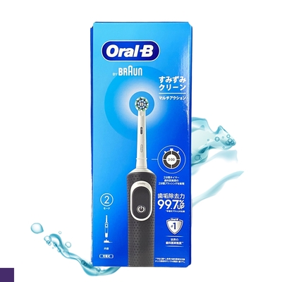 Oral-B 活力亮潔 電動牙刷 D100 紳士黑(充電式)