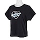 Skechers [L221W005-0018] 女 短袖 上衣 T恤 舒適 透氣 運動 休閒 黑 product thumbnail 1