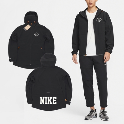 Nike 外套 Wellness Running Jacket 男款 黑 風衣 連帽外套 跑步 訓練 拉鍊口袋 FV3970-010