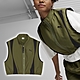 Puma 背心 Dare To Woven Vest 女款 綠 黑 寬鬆 短版 鬆緊下擺 無袖上衣 62429933 product thumbnail 1