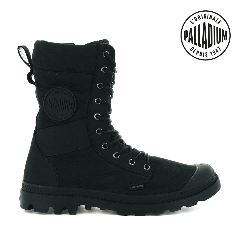 PALLADIUM TACTICAL OFF LTH WP皮革防水靴-中性-黑