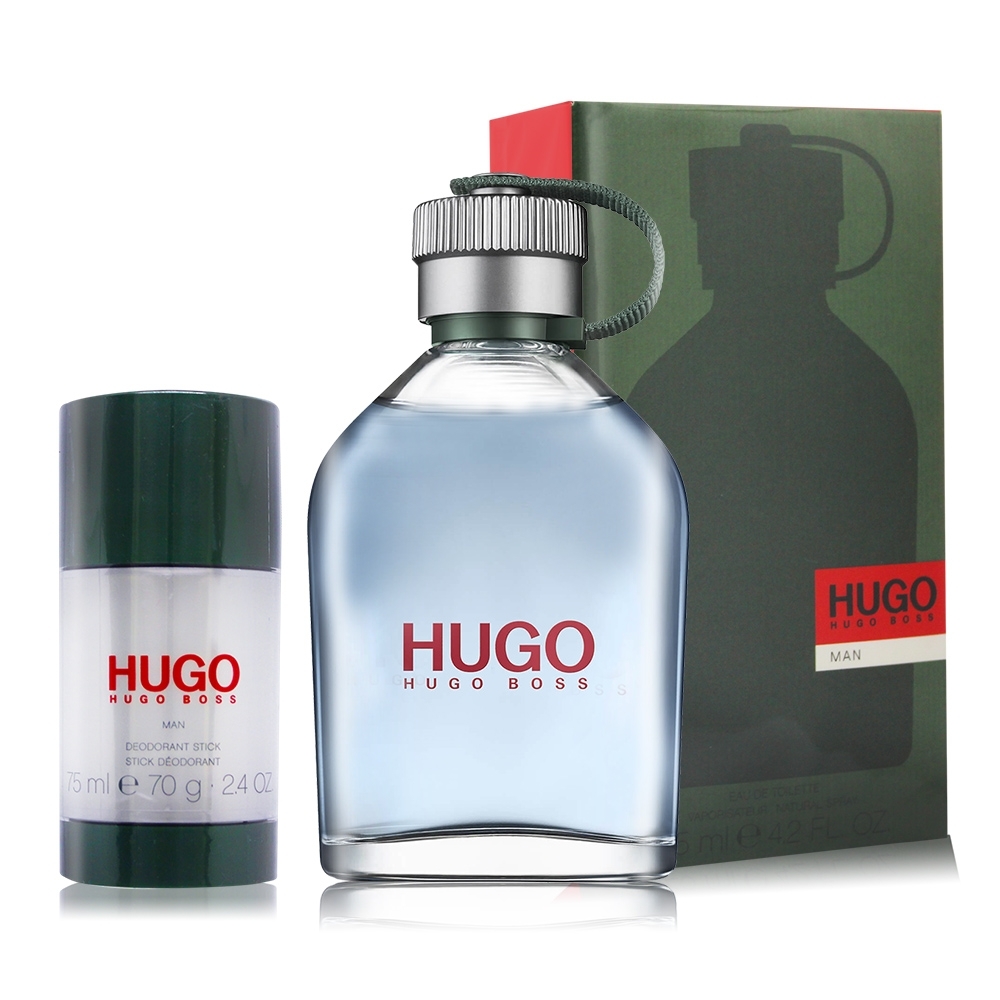 *Hugo Boss HUGO MAN 男性淡香水(125ml)+男性體香膏(75ml/70g)