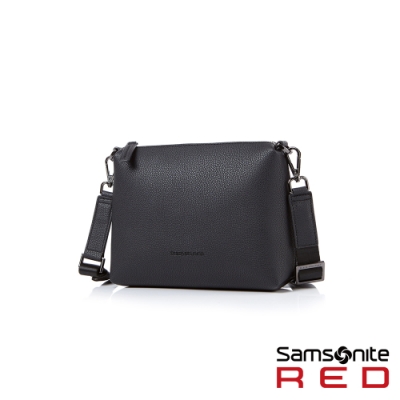 Samsonite RED HANIEE 繽紛多彩皮革肩背包(黑)