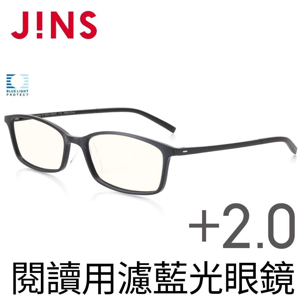 JINS 閱讀用濾藍光老花眼鏡+2.00 (AFRD18A048)