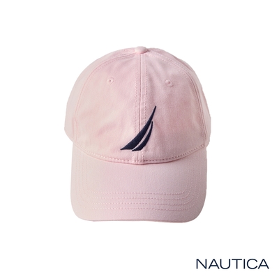 Nautica 夏日繽紛品牌LOGO棒球帽-粉色