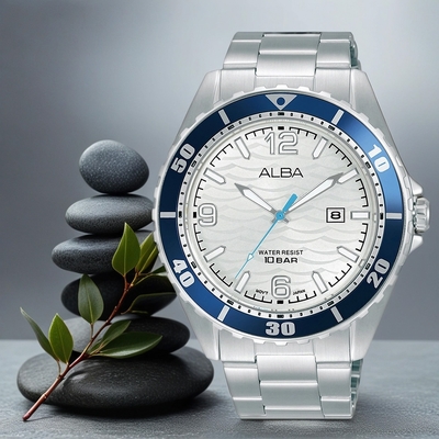 ALBA 雅柏 Active 運動風潮流手錶 迎春好禮-42mm(AG8N53X1/VJ32-X339S)