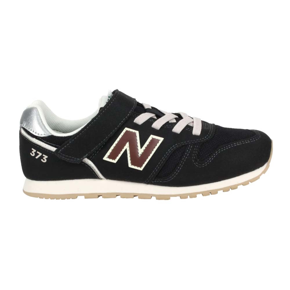 NEWBALANCE 男兒童復古慢跑鞋-WIDE-大童 373系列 N字鞋 NB YV373RS2 黑咖啡