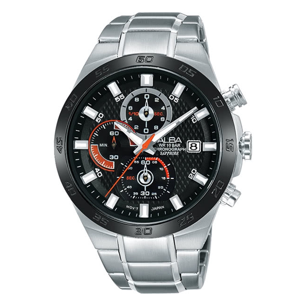 ALBA 雅柏 活力運動型男三眼計時腕錶-44MM(VD57-X080D AM3337X1)