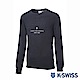 K-Swiss Round Sweat Shirts圓領長袖上衣-男-黑 product thumbnail 1