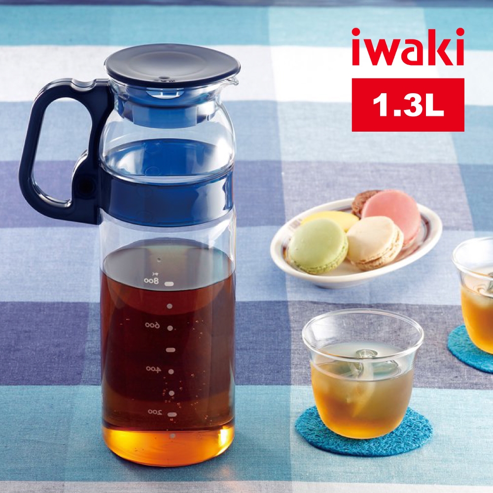 【iwaki】耐熱玻璃冷水壺-1.3L