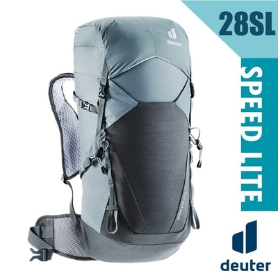 德國 deuter 女性窄肩款 speed lite 超輕量旅遊背包28sl_3410522 深灰/黑