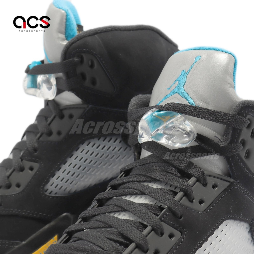 Nike Air Jordan 5 Retro Aqua 黑藍黃喬丹反光CP3 男鞋DD0587-047