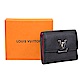 LV Louis Vuitton M68587 CAPUCINES XS 金屬LOGO皮革短夾(黑色) product thumbnail 1