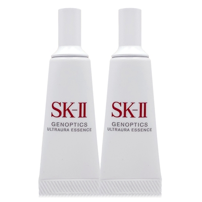 *sk-ii 光蘊臻采煥亮精華10ml*2(正統公司貨 全新鑽光小燈泡)