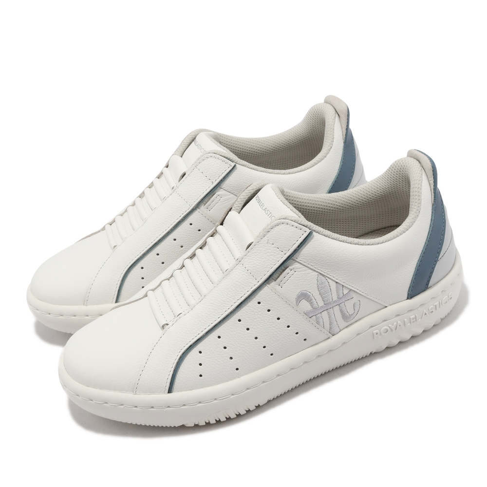 Royal Elastics 休閒鞋 Icon 2.0 X 女鞋 白 清新藍 經典 基本款 彈力帶 皮革 輕量 96323085