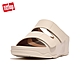 【FitFlop】SHUV ADJUSTABLE TWO-BAR LEATHER SLIDES簡約造型雙帶皮革涼鞋-女(白石色) product thumbnail 1