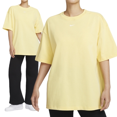 Nike AS W NSW ESSNTL OS SS TE 女款 黃色 小LOGO 短袖上衣 DX7911-722