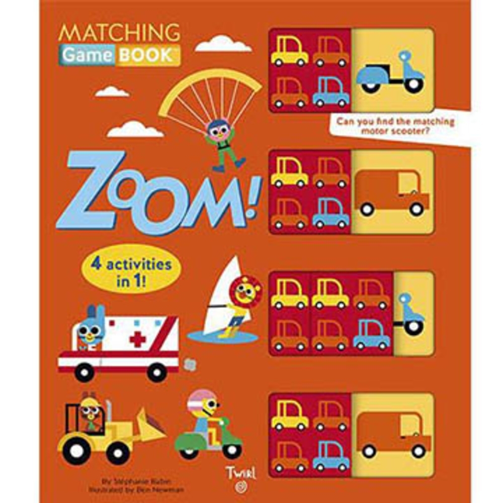 Matching Game Book：Zoom! 交通工具配對遊戲書 | 拾書所