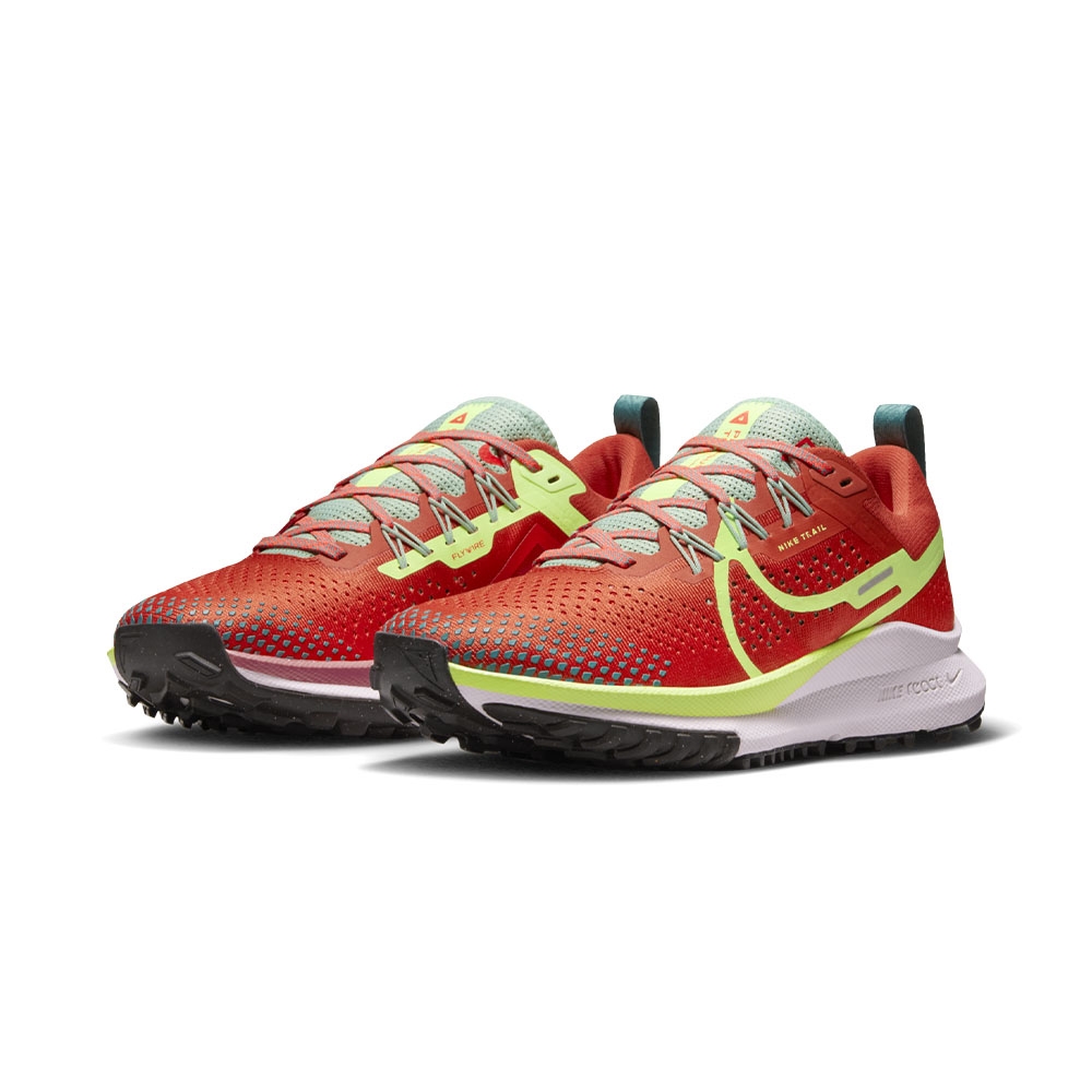 Nike React Pegasus Trail 4 女鞋橘紅色氣墊避震慢跑鞋DJ6159-801