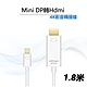 Mini DP轉Hdmi線4K高清影音轉接線-1.8米 product thumbnail 1