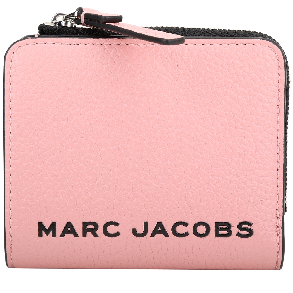 MARC JACOBS The Bold 字母牛皮短夾(粉色)