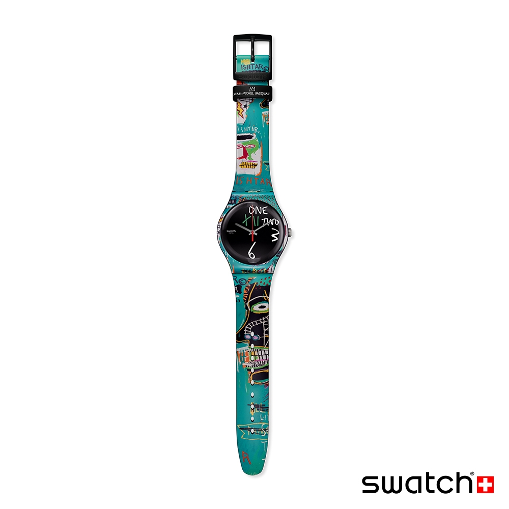 Swatch 藝術家聯名錶系列手錶ISHTAR BY JEAN-MICHEL BASQUIAT(41mm) 男