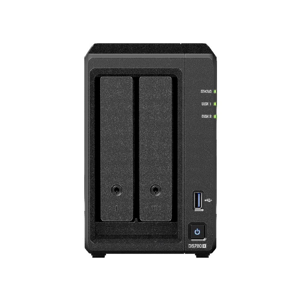 Synology 群暉科技 DS720+ NAS 含 WD紅標Plus 2TB兩顆 500G SSD 2條+送4G記憶體