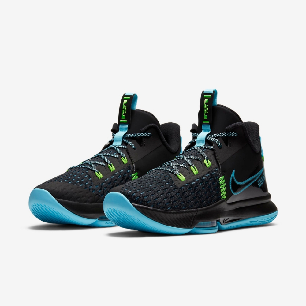 Nike 籃球鞋 Lebron Witness V 男鞋 氣墊 避震 明星款 包覆 運動 球鞋 黑 藍 CQ9381004