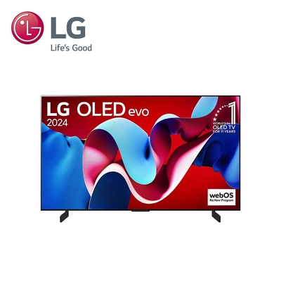 LG 樂金 42型 OLED evo 4K AI 語音物聯網 C4 極緻系列 OLED42C4PTA