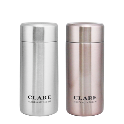 CLARE 316陶瓷全鋼保溫杯-230ml-2入組