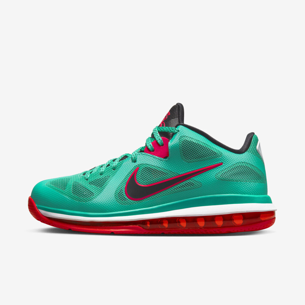 Nike LeBron IX Low [DQ6400-300] 男 籃球鞋 運動 球鞋 利物浦 全氣墊 緩震 包覆 綠紅