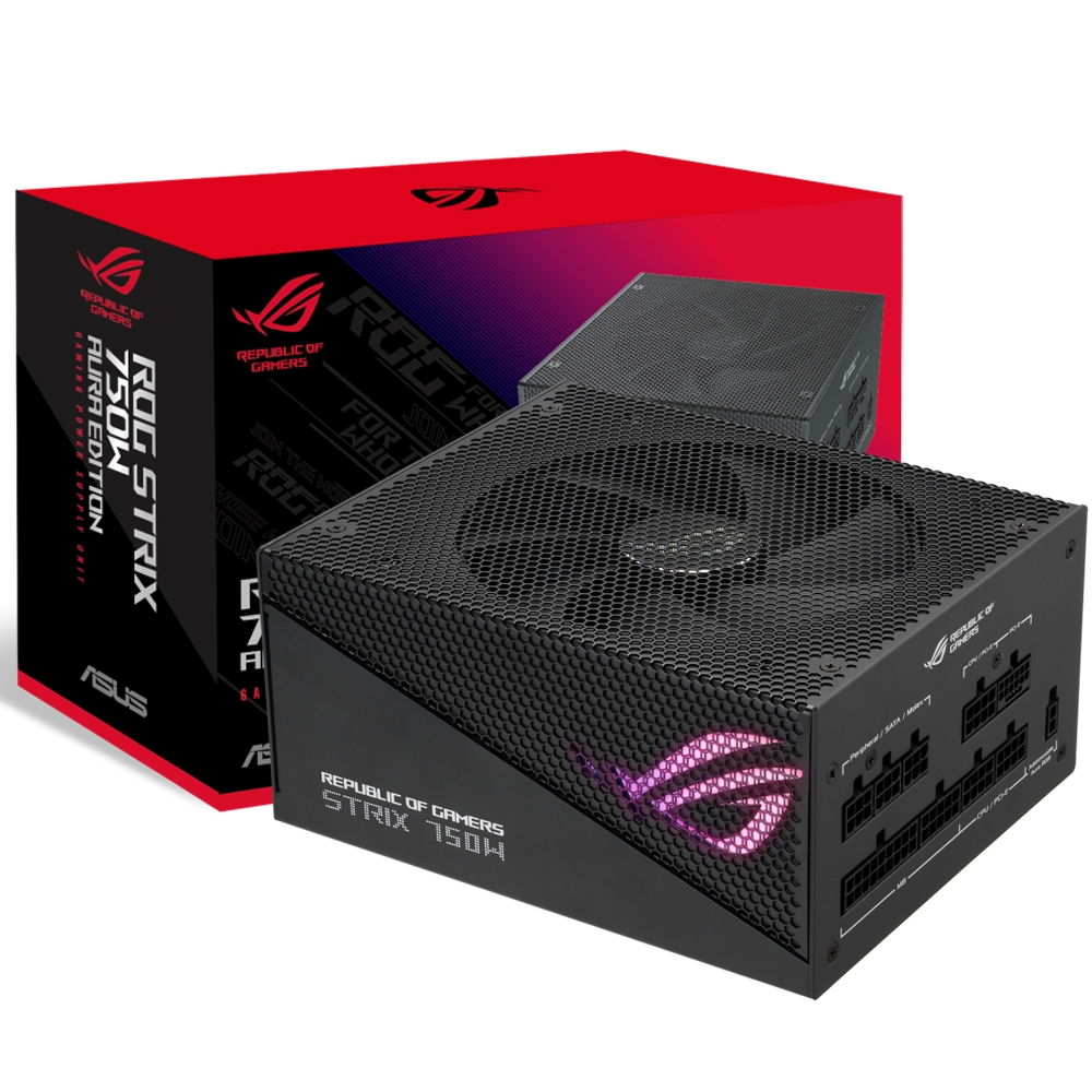 ASUS 華碩 ROG-STRIX-750G-AURA-GAMING 金牌 全模組 ATX3.0(PCIe 5.0) 電源供應器(10年保)